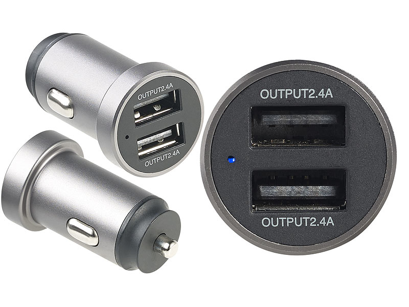 Chargeur allume cigare USB 2 ports GDS®