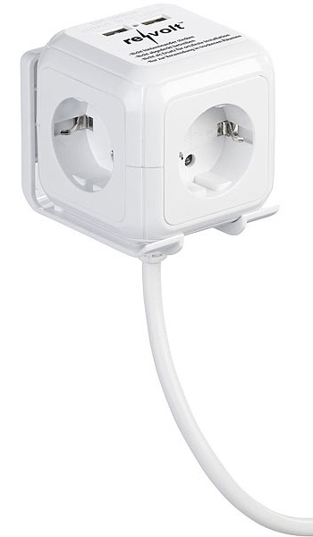 Multiprise Voomy Cube 2.0 avec Interrupteur - 1 Chargeur Rapide