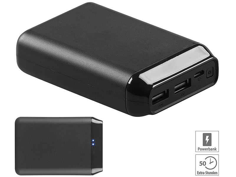 Batterie d'appoint à 2 ports USB 10000mAh/2,4A/12W