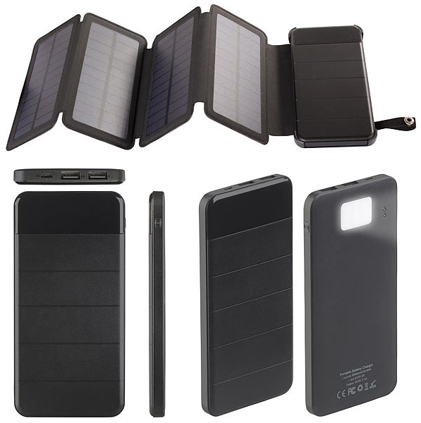 Batterie solaire et dynamo publicitaire 8000 mAh DYA