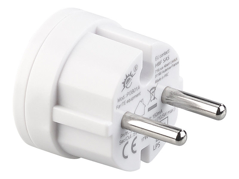 Adaptateur secteur USB ultra-compact, 2,1 A / 10,5 W / Ø 39 mm