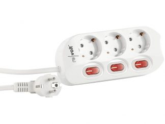 TROTEC Bloc multiprise PVH5 avec 2 prises de charge USB