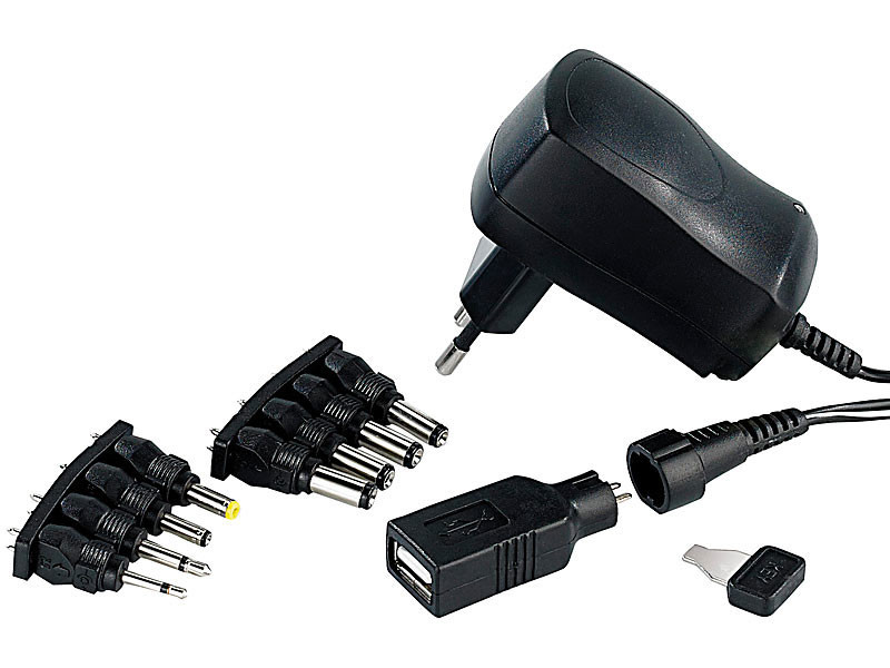 Adaptateur secteur universel 600 mA