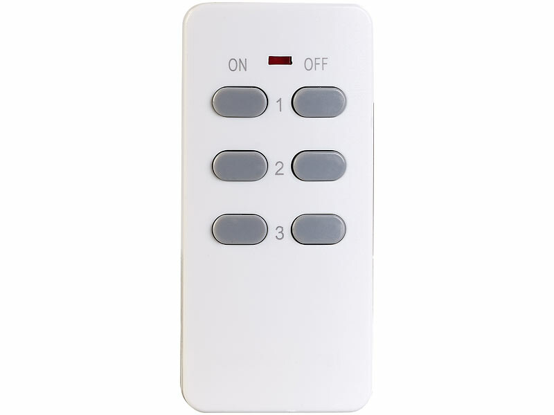 Multiprise télécommandée avec 4 prises 230 V et 3 ports USB