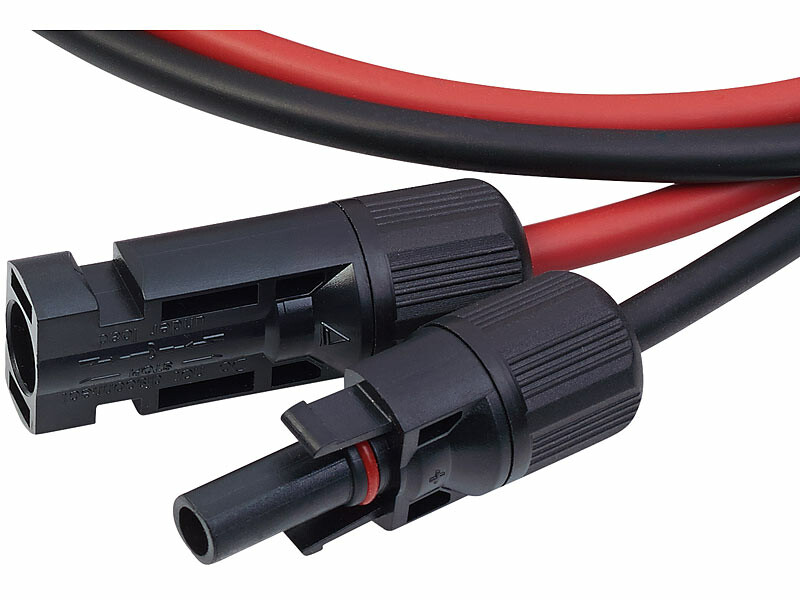 Set de câbles de connexion compatibles MC4 pour panneau solaire – 10 m