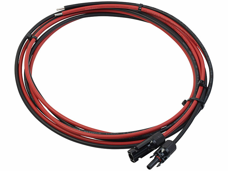 Cable solaire distributeur en Y MMF+FFM 4mm2 12AWG pour connexion  photovoltaïque parallèle Cable pour panneau solaire (2 rouge +342