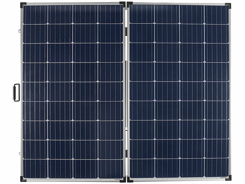Newpowa Panneau solaire monocristallin de 200 W (Watt) 12 V (volt),  cellules solaires monocristallines à haute efficacité, choix parfait pour