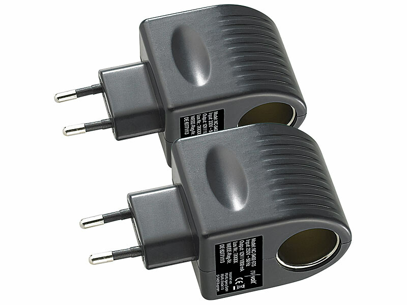 2 minis transformateurs 230 V / 12 V – 1000 mA / 12 Watts
