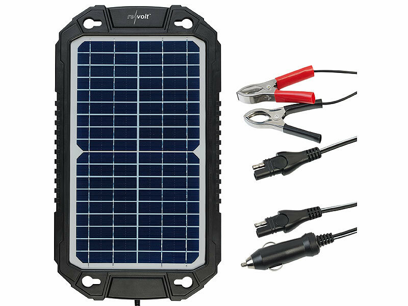 Chargeur solaire 12 V / 10 W pour batterie de voiture