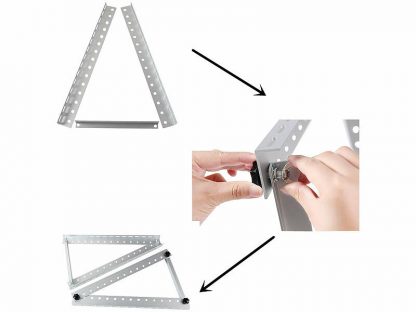 6 supports en aluminium inclinés pour panneau solaire jusqu'à 150 W – Image 7