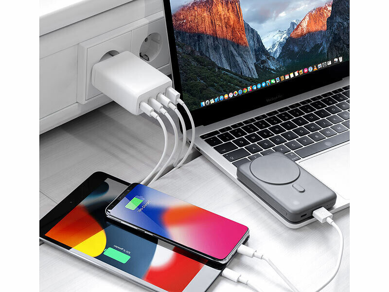 Chargeur De Téléphone Avec deux ports USB Ultra Rapide Blanc