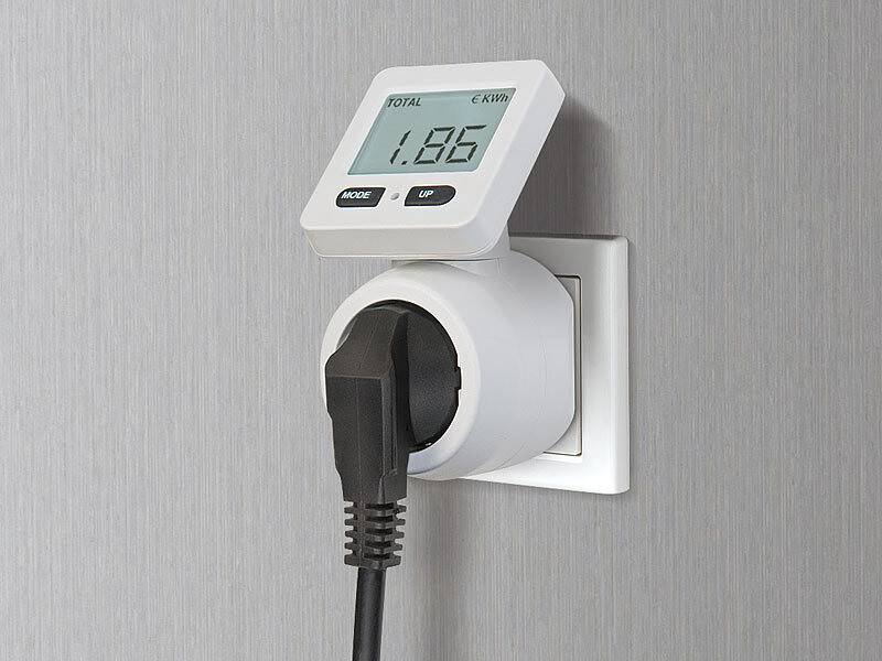 Wattmètre Prise Compteur d'Énergie, Mesure Consommation Electrique avec 7  Modes Surveillance et Écran LCD Rétroéclairé, Prise Consommation Electrique  pour Économie d'Energie, Puissance Maximum 3680W : : Bricolage