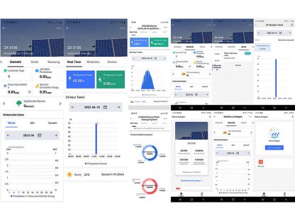 Micro-inverseur connecté 300 W avec 2 panneaux solaires, 3 adaptateurs et câble – Image 13