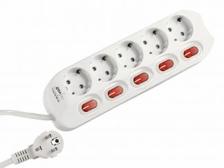 Multiprise avec interrupteurs 5 prises (Reconditionné)