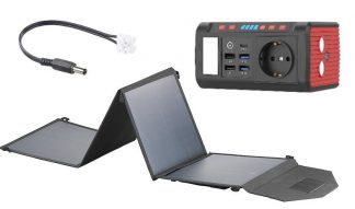 Batterie nomade 24 Ah avec panneau solaire pliable 50 W