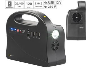 Batterie nomade & convertisseur solaire HSG-260 - 97 Wh