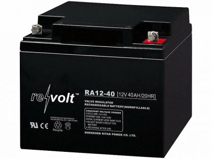 Batterie au plomb 12 V / 40 Ah avec borne à vis M6 - 480 Wh (Reconditionné)