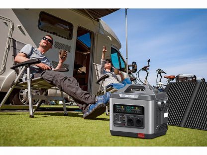 Kit panneaux solaires 2 x 150 W avec batterie nomade HSG-1120 et câble – Image 10