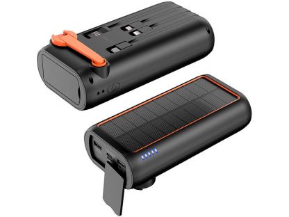 Batterie d'appoint solaire 30000 mAh avec dynamo et câbles intégrés PB-200.k (Reconditionné) – Image 14