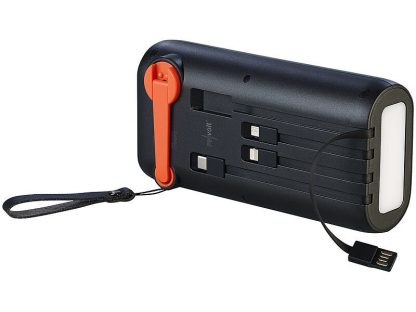 Batterie d'appoint solaire 30000 mAh avec dynamo et câbles intégrés PB-200.k (Reconditionné) – Image 11