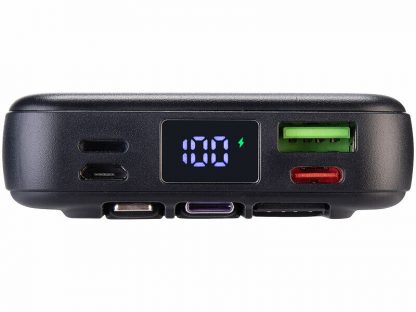 Batterie externe 10000 mAh compatible Qi et Magsafe avec 3 câbles intégrés – Image 3