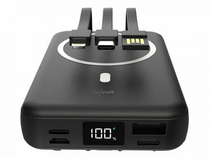 Batterie externe 10000 mAh compatible Qi et Magsafe avec 3 câbles intégrés – Image 6