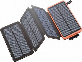 Batterie externe solaire 16000 mAh PB-90.s avec panneau pliable 8 W Reconditionné