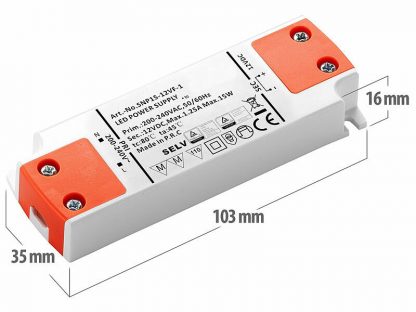 Transformateur pour LED 230 V vers 12 V jusqu'à 15 W – Image 2