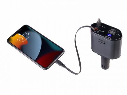 Chargeur USB allume-cigare 66 W USB-C & USB-A pour 4 appareils – Image 2