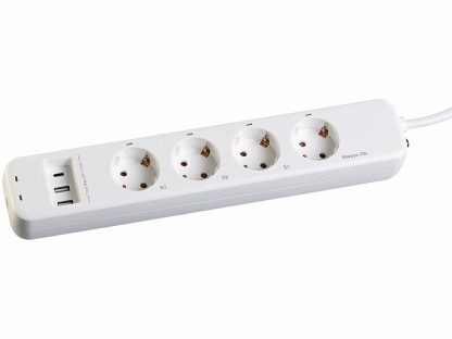 Multiprise télécommandée avec 4 prises 230 V et 3 ports USB – Image 2