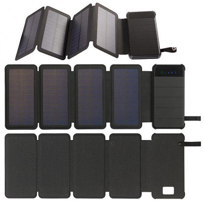Batterie de secours 8000 mAh avec panneau solaire dépliant PB-85.s – Image 2