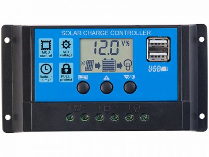 Régulateur de charge de panneau solaire avec 2 ports USB - 30 A (Reconditionné)
