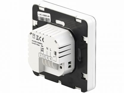 Thermostat mural pour plancher chauffant, LCD, touches tactiles, programmable (Reconditionné) – Image 4