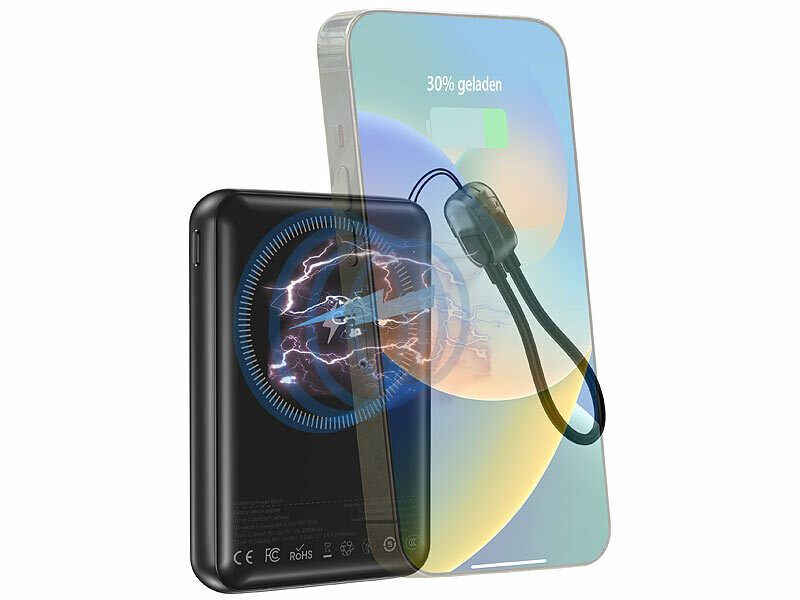 Batterie externe 10000 mAh compatible Qi et MagSafe et console de jeu PB-810.ips – Image 8