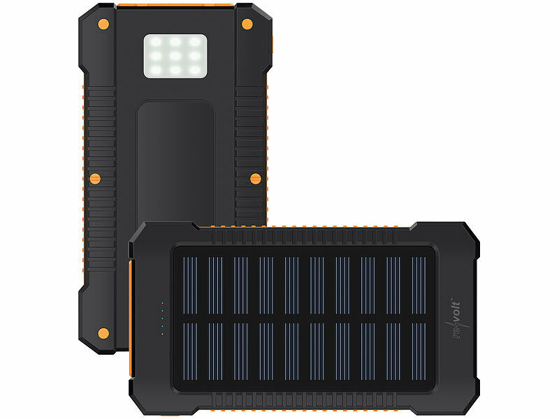 Batterie externe solaire 8000 mAh PB-75.solar avec lampe LED (Reconditionné) – Image 5