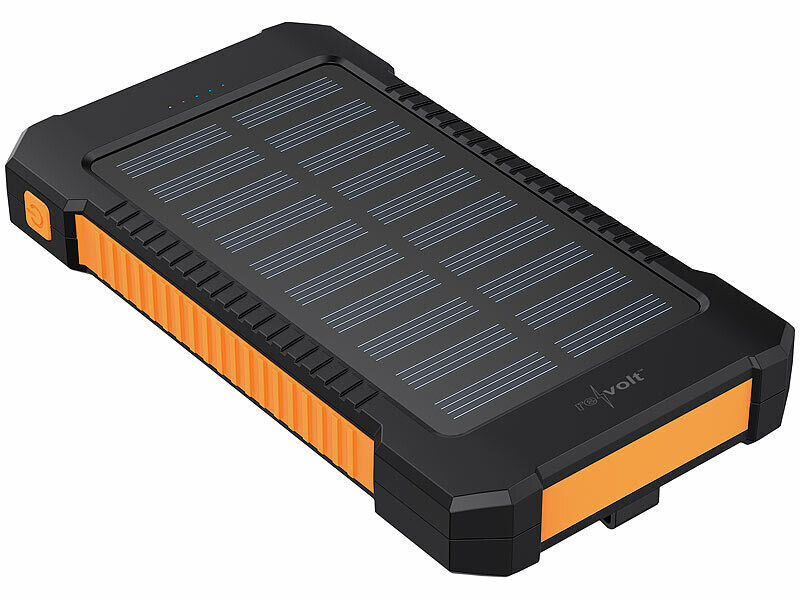 Batterie externe solaire 8000 mAh PB-75.solar avec lampe LED (Reconditionné) – Image 3