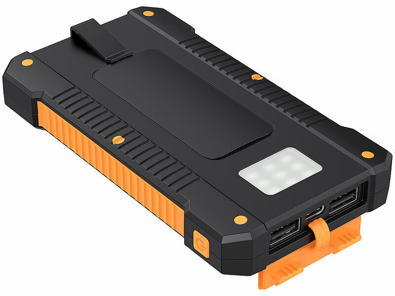 Batterie externe solaire 8000 mAh PB-75.solar avec lampe LED (Reconditionné) – Image 2