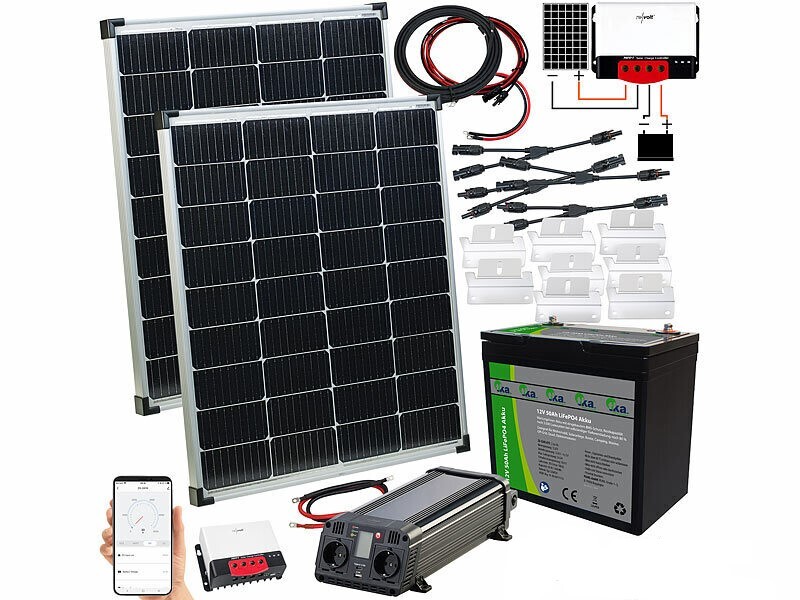 Kit solaire nomade complet 2 x 110 W