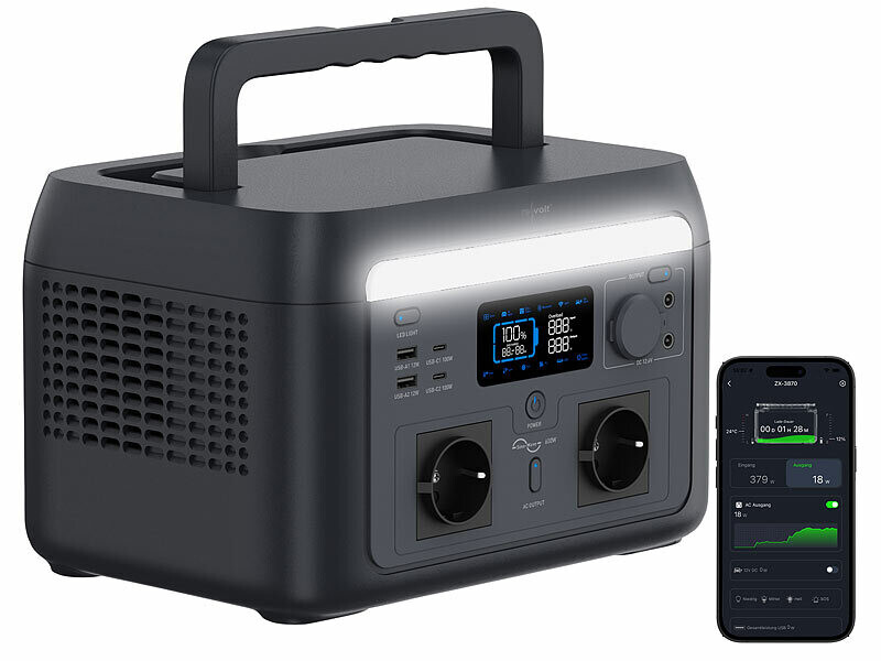 Panneau solaire pliable 240 W avec batterie nomade HSG-500 - Argenté – Image 5