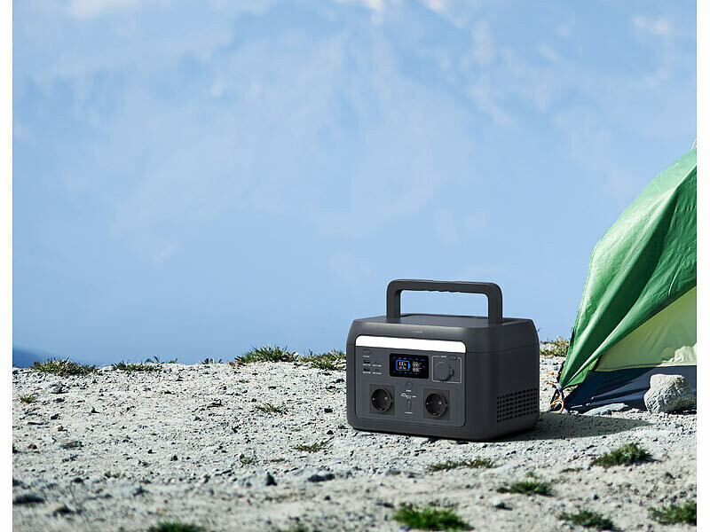 Panneau solaire pliable 240 W avec batterie nomade HSG-500 - Argenté – Image 10