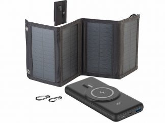 Batterie nomade 10000 mAh PB-170 avec chargeur solaire pliable