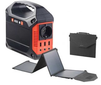 Kit solaire avec batterie nomade 42 Ah avec panneau solaire pliable 50 W