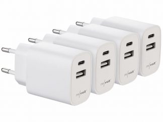 4 chargeurs secteur USB-A / USB-C 10 W (Reconditionné)