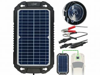 Chargeur solaire 12 V / 10 W pour batterie de voiture (Reconditionné)