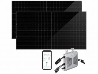 Kit solaire pour injection secteur jusqu’à 820 W avec 2 panneaux solaires 410 W