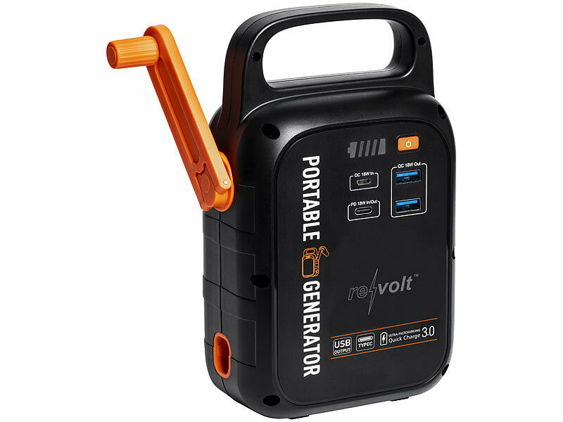 Batterie d'appoint 22500 mAh PB-100.k avec dynamo et lampe LED (Reconditionné) – Image 2