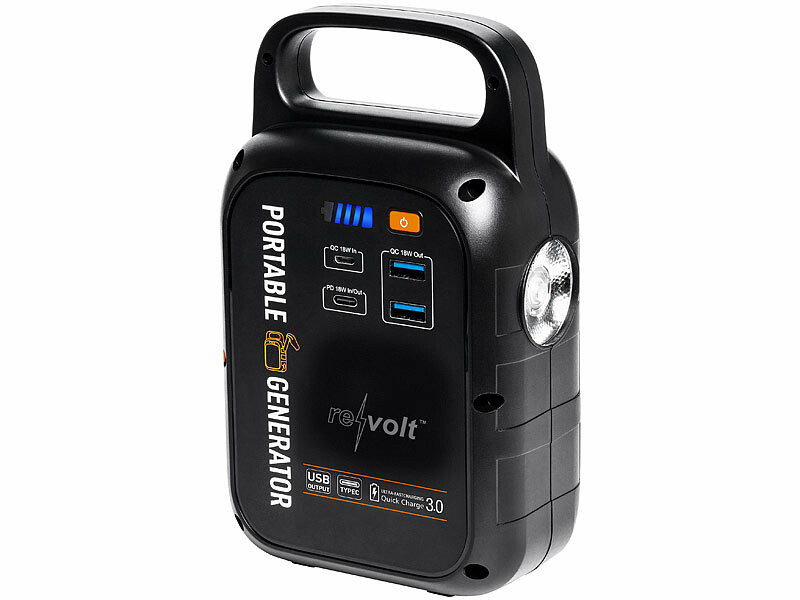 Batterie d'appoint 22500 mAh PB-100.k avec dynamo et lampe LED (Reconditionné) – Image 6