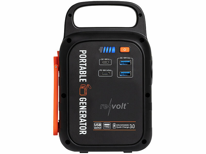Batterie d'appoint 22500 mAh PB-100.k avec dynamo et lampe LED (Reconditionné) – Image 4