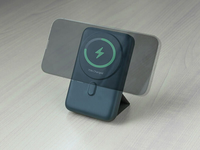 Batterie d'appoint PB-50.k 10000 mAh compatible Qi et Magsafe avec support (Reconditionné) – Image 9