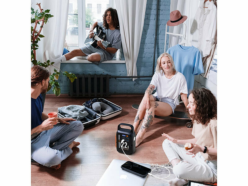 Batterie d'appoint 22500 mAh PB-100.k avec dynamo et lampe LED (Reconditionné) – Image 3
